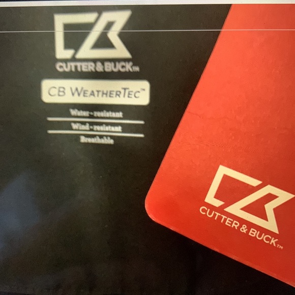 - * NEW* Cutter& Buck Black Water Repellent Golf Jacket Size XXL - Picture 4 of 9